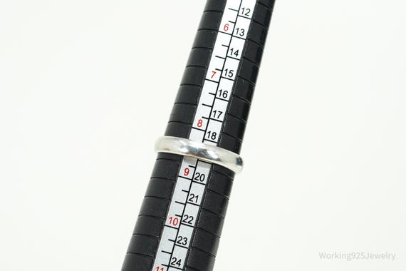 Vintage Large Rectangle Labradorite Sterling Silv… - image 11