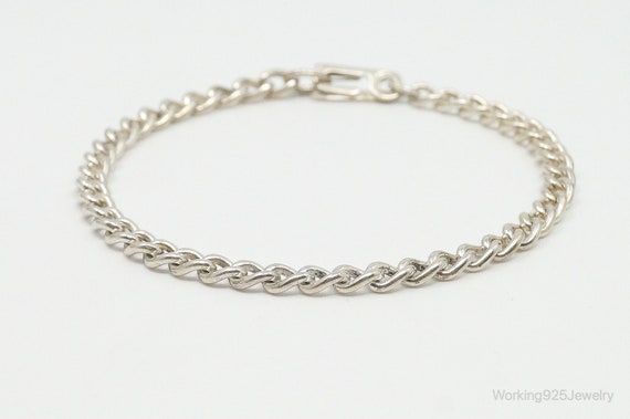Antique Sterling Silver Chain Bracelet - image 5