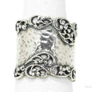 Vintage Designer Paz PZ Israel Sterling Silver Ring - Size 6.5