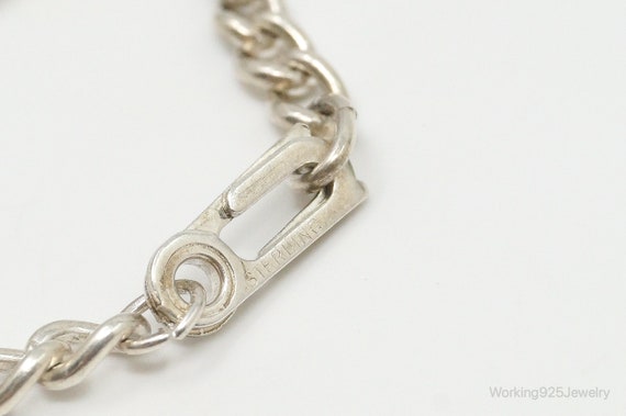 Antique Sterling Silver Chain Bracelet - image 7