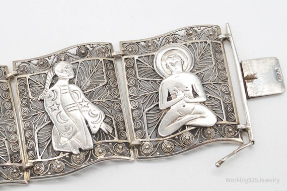 Large Vintage Chinese Silver Intricate 835 Silver… - image 5