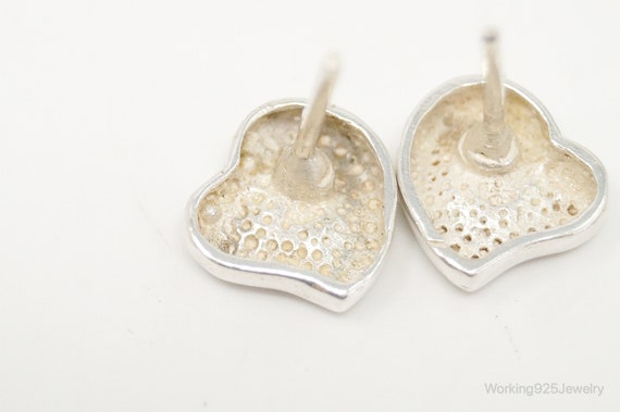 Modern Hearts Sterling Silver Earrings - image 6