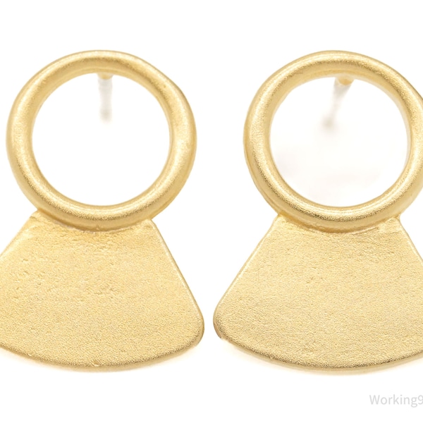 Designer Betsy & Iya 14K Gold Filled Sterling Silver Post Earrings