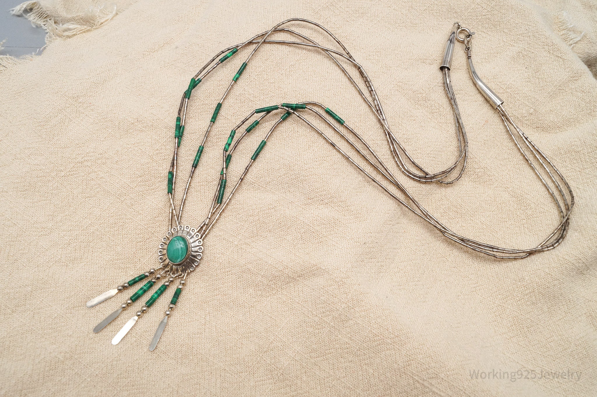 VTG Native QT Pendant on Carolyn Pollack Bead Sterling Silver