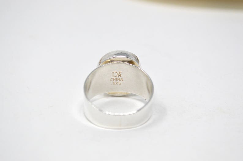 Vintage Designer Desert Rose Trading Company DTR Southwest Turquoise Sterling Silver Wide Band Ring 11.75-582616142