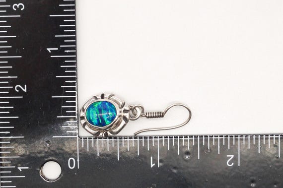 Vintage Native American Unsigned Opal Sterling Si… - image 9