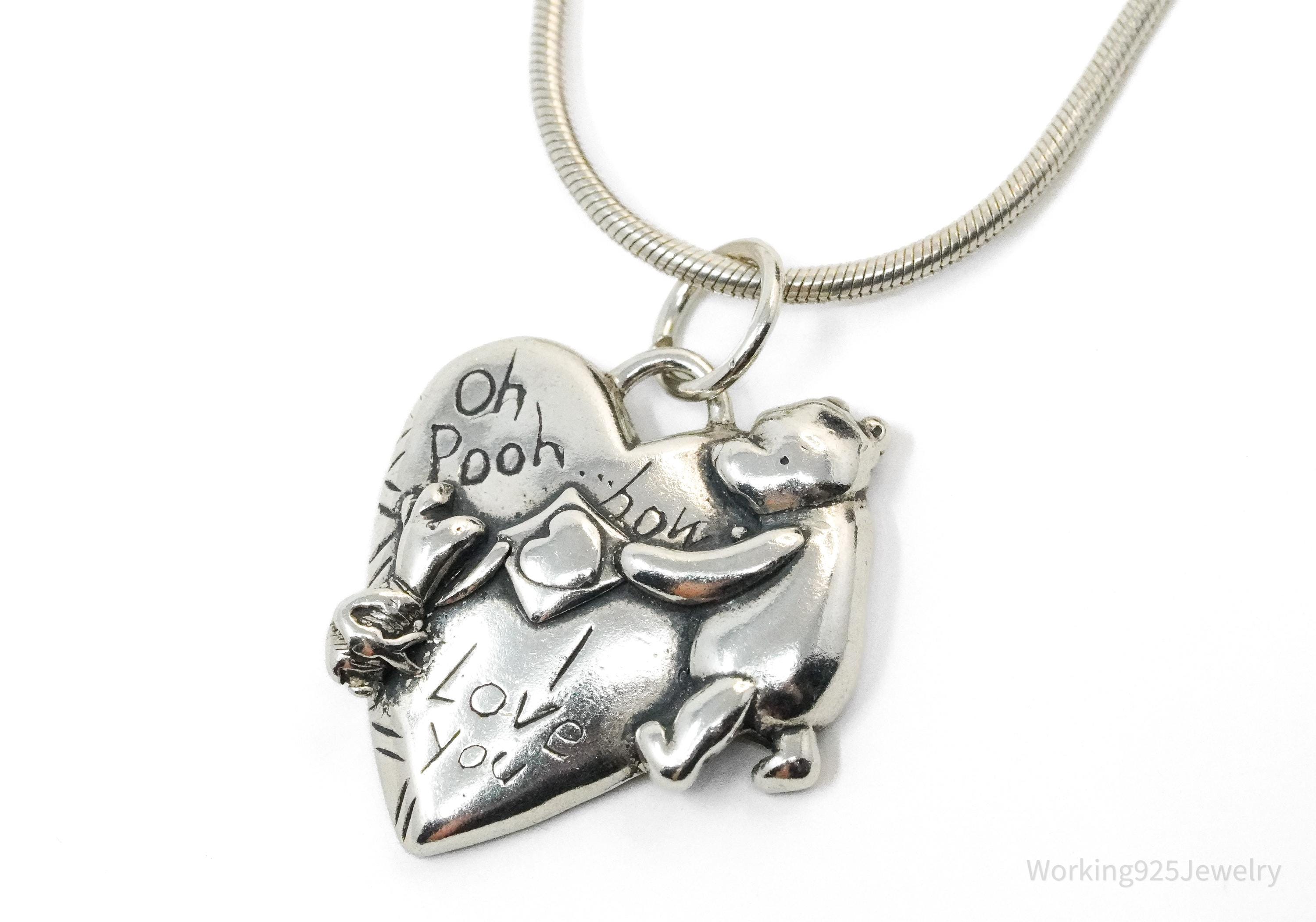 Winnie the Pooh Heart Necklace