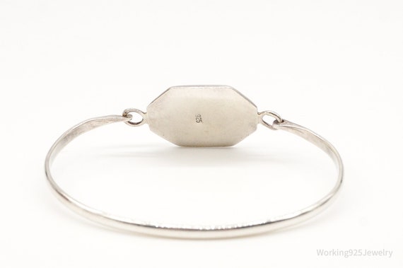 Vintage Mother Of Pearl Sterling Silver Bracelet - image 5