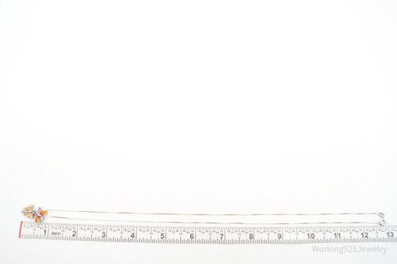 Vintage Multiple Gemstone Butterflies Sterling Si… - image 10