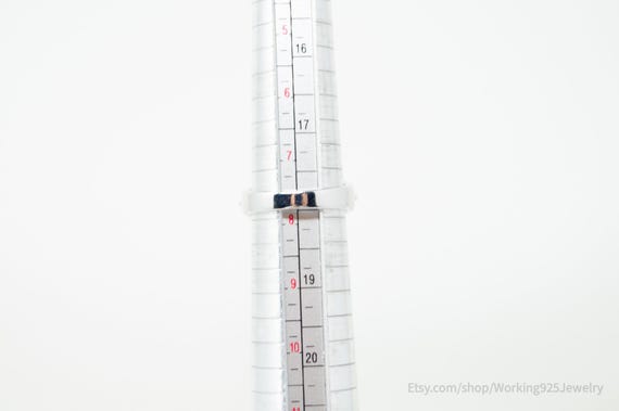 Vintage Designer Lab Ruby CZ Statement Sterling S… - image 9