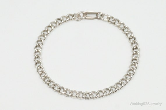 Antique Sterling Silver Chain Bracelet - image 4