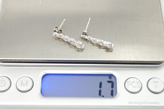 Cubic Zirconia Sterling Silver Earrings - image 8