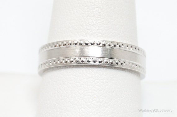 Vintage Studded Style Sterling Silver Band Ring Size 10 - Etsy Vintage Studded Style Sterling Silver Band Ring Size 10 - Etsy
