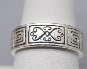 Vintage designer Brighton Scrolls sterlingzilveren ring - maat 9