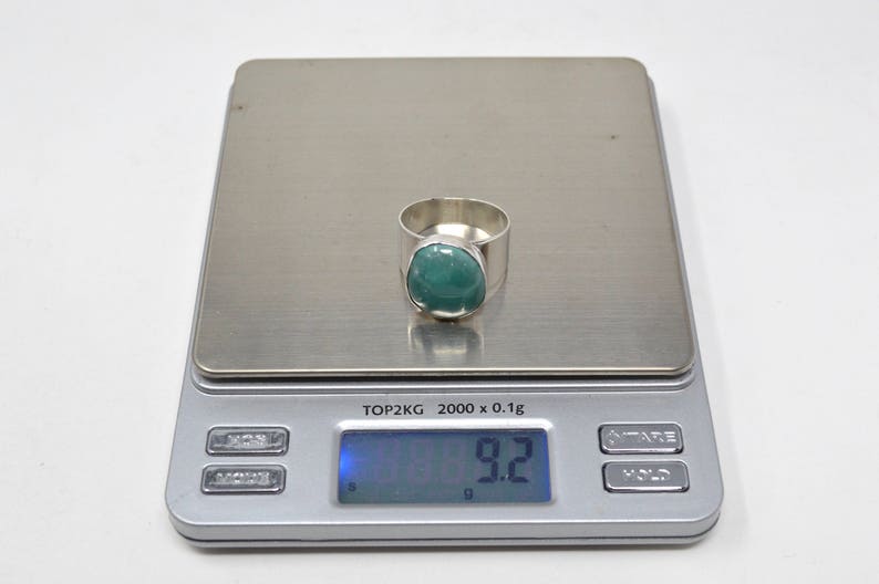 Vintage Designer Desert Rose Trading Company DTR Southwest Turquoise Sterling Silver Wide Band Ring 11.75-582616142