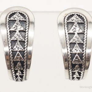 Orecchini tribali in argento sterling Relios RMT della designer occidentale Carolyn Pollack