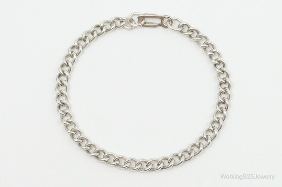 Antique Sterling Silver Chain Bracelet - image 5