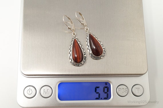 Designer Whitney Kelly WK Red Tigers Eye Sterling… - image 9