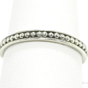 Vintage Designer Silpada Sterling Silver Stacker Ring -  Size 10