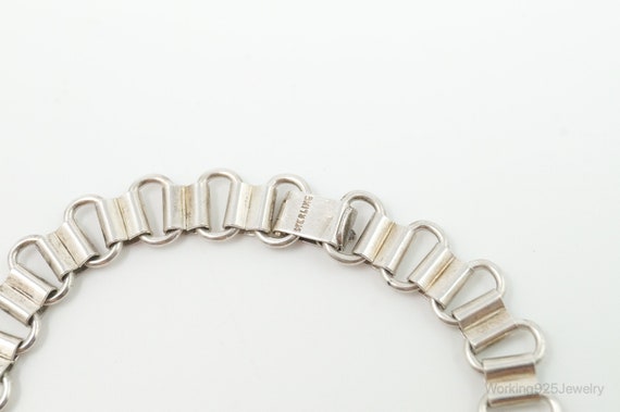 Antique Sterling Silver Chain Bracelet - image 7