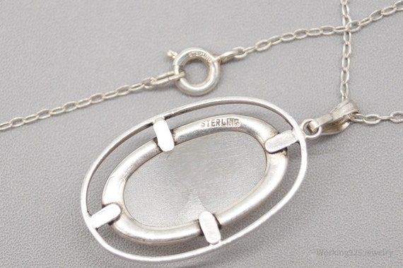 Vintage Modernist Style Sterling Silver Necklace … - image 8