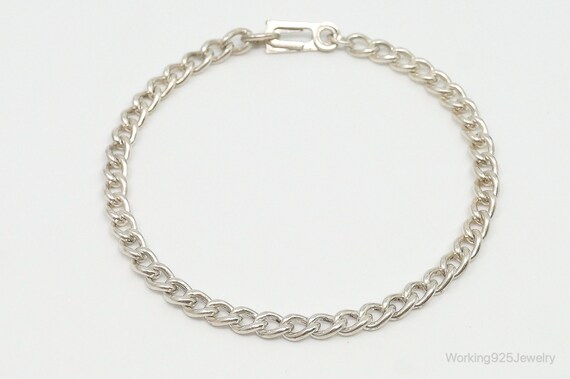 Antique Sterling Silver Chain Bracelet - image 2