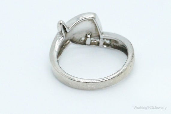 Designer AK Cubic Zirconia Opal Sterling Silver R… - image 5