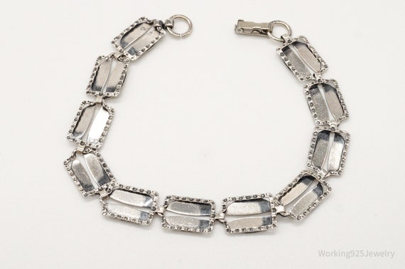 Antique Art Deco Sterling Silver Bracelet - image 5