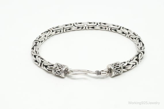 アクセサリー Vintage Byzantine chain bracelet Vintage Byzantine Chain Balinese Sterling Silver Bracelet - Etsy