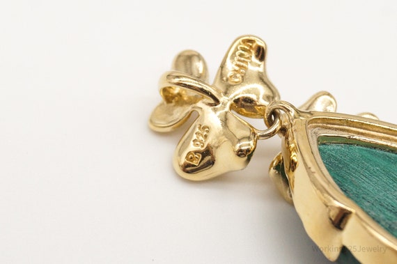 Designer Ross Simons Malachite Cubic Zirconia Gol… - image 7