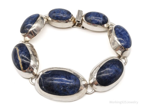 Vintage Taxco Mexico Sodalite Modernist Style Ster