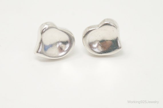 Modern Hearts Sterling Silver Earrings - image 4