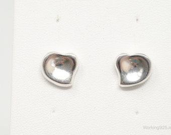 Modern Hearts Sterling Silver Earrings
