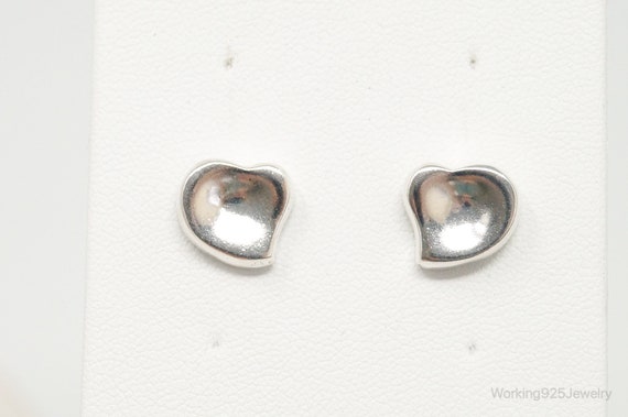 Modern Hearts Sterling Silver Earrings - image 1