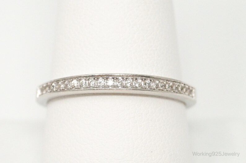 Details about Antique Vintage Sterling Silver 925 Ring Cubic Zirconia Size 10 Details about Antique Vintage Sterling Silver 925 Ring Cubic Zirconia Size 10