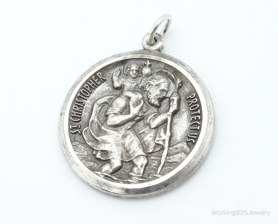 Vintage Saint Christopher Protect Us 