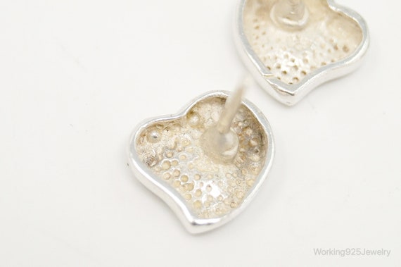 Modern Hearts Sterling Silver Earrings - image 7