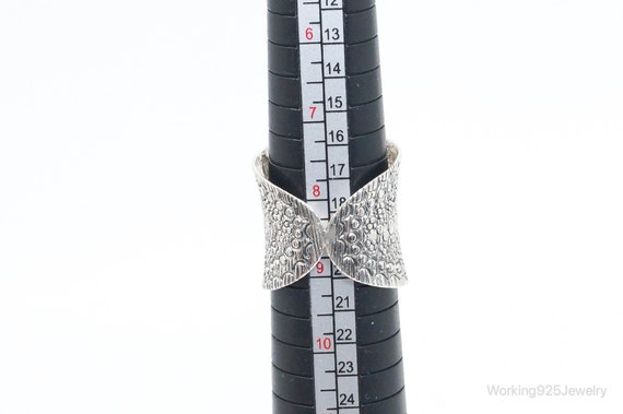 Vintage Marcasite Sterling Silver Ring - Size 8.75 - image 10