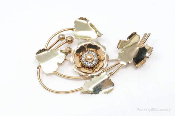 Antique 14K Gold Filled Etched Bangle Bracelet Louis Stern - Ruby Lane