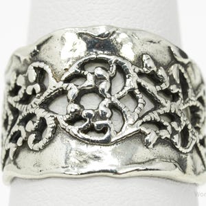 Vintage Designer Paz PZ Israel Sterling Silver Ring - Size 7