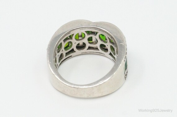 Designer Lab Emerald Cubic Zirconia Sterling Silv… - image 6