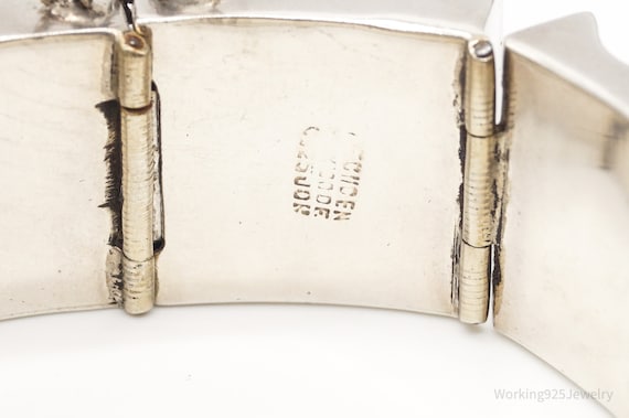 Vintage Mexico Modernist Sterling Silver Bracelet - image 5