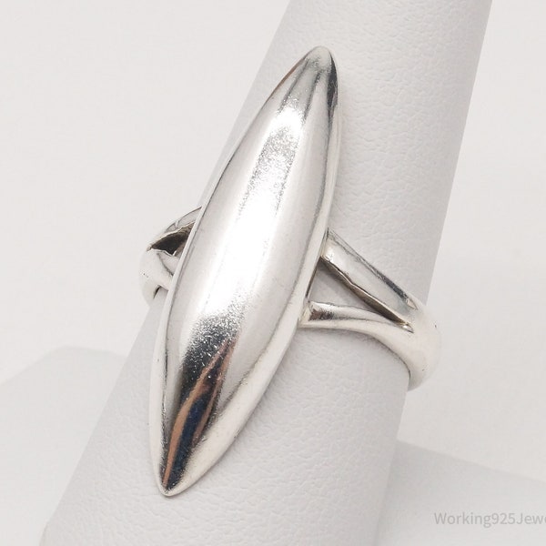 Vintage Mexico Modernist Sterling Silver Ring - Size 8.75