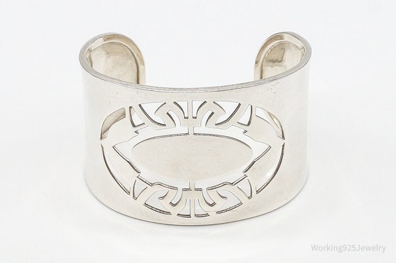Designer ELLE Ruby Sterling Silver Cuff Bracelet - image 2