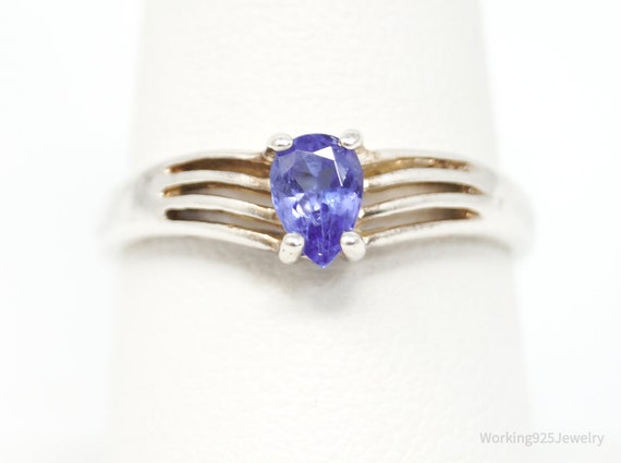 Vintage Designer UTC Art Deco Tanzanite Sterling … - image 1