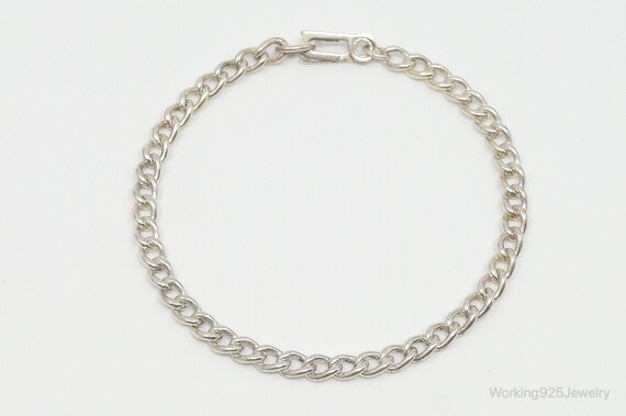 Antique Sterling Silver Chain Bracelet - image 3