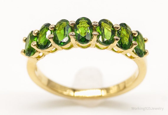 Designer DK Peridot Gold Vermeil Sterling Silver … - image 1