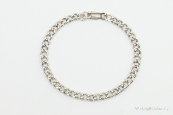 Antique Sterling Silver Chain Bracelet - image 6