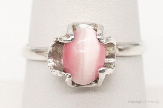 Pink tiger eye ring deals