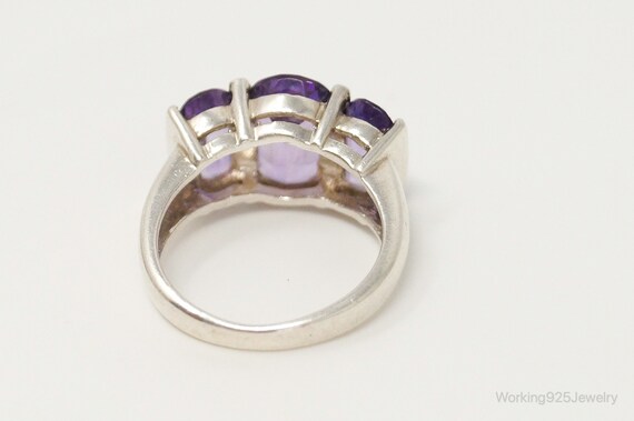 Vintage Art Deco Style Amethyst Sterling Silver R… - image 6